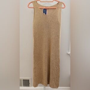 Yunika Gold Knit Midi Dress size M/L